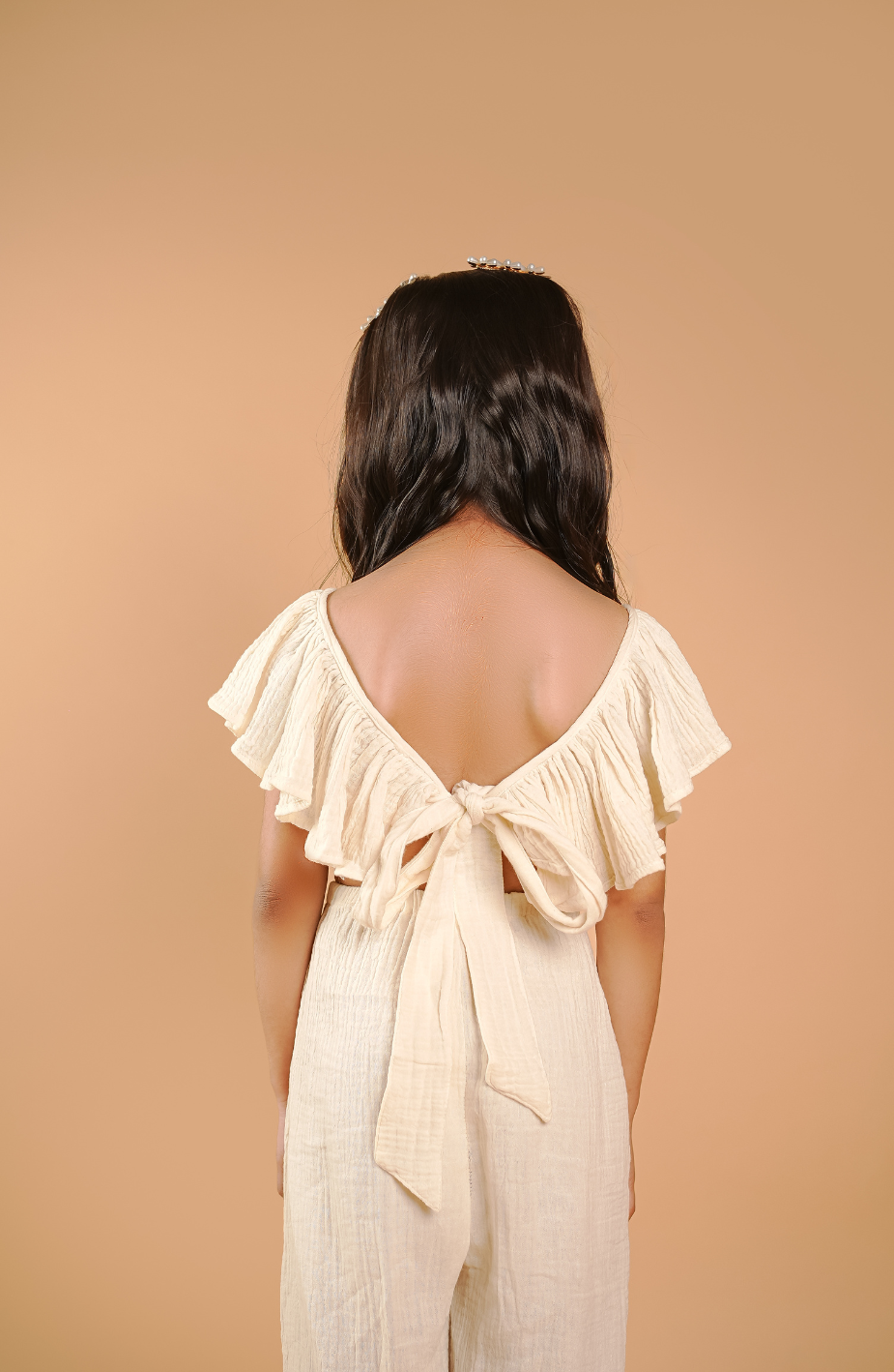 Muslin Jumpsuit  For Girls