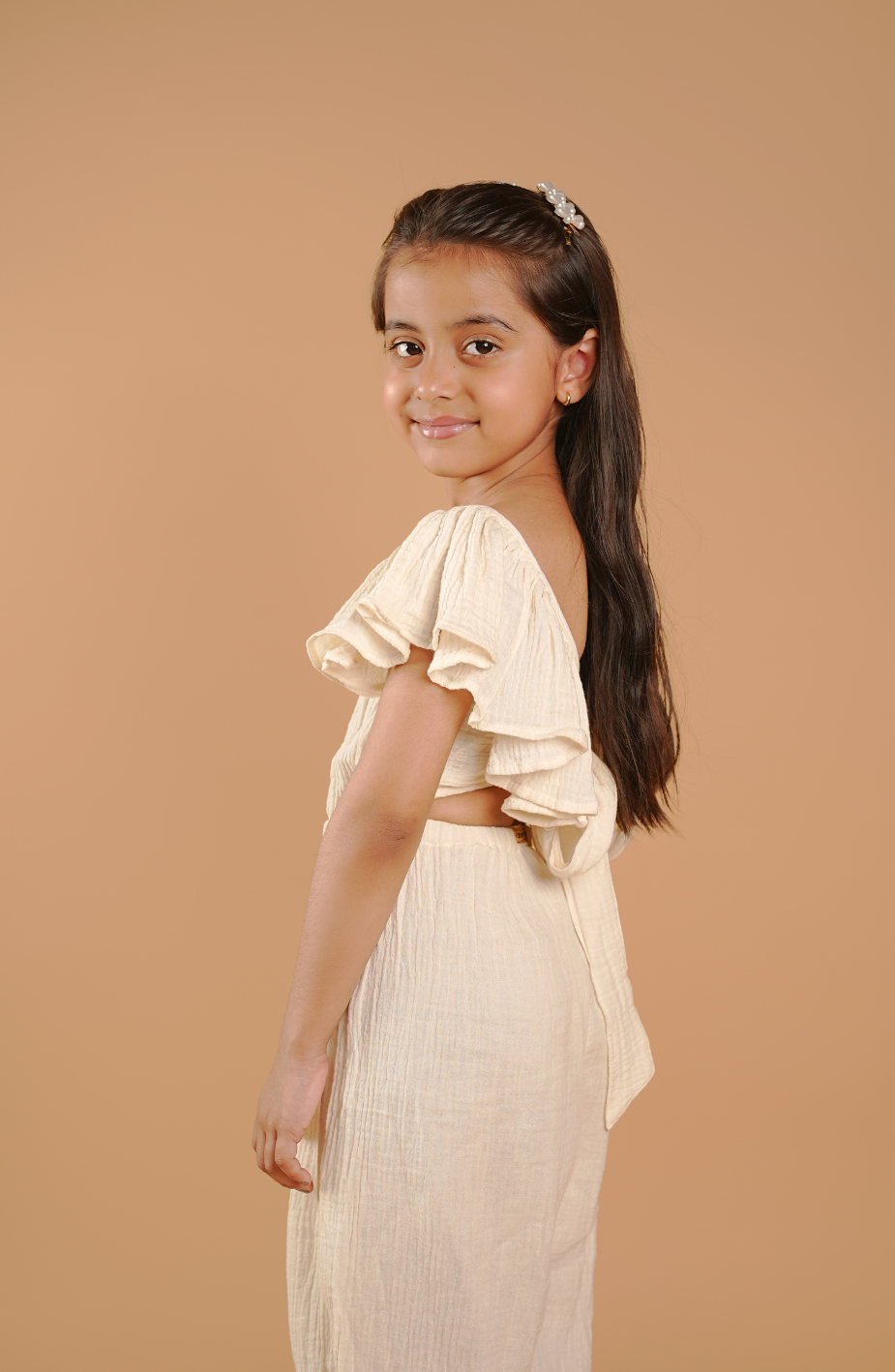 Muslin Jumpsuit  For Girls