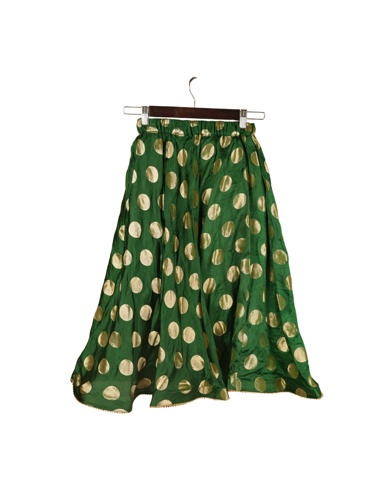Ameyru Polka Glow Silk Lehnga Set
