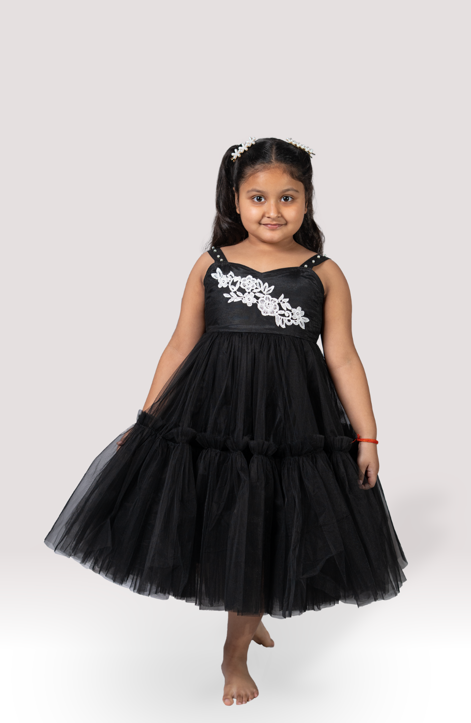 Elegant Black Girls Party Frock