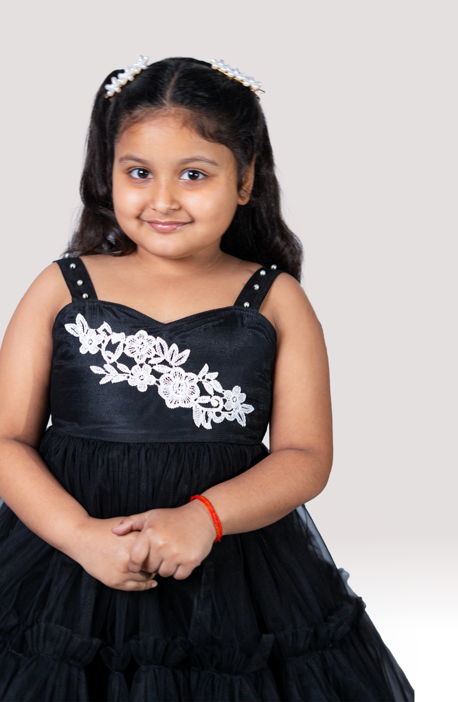 Elegant Black Girls Party Frock