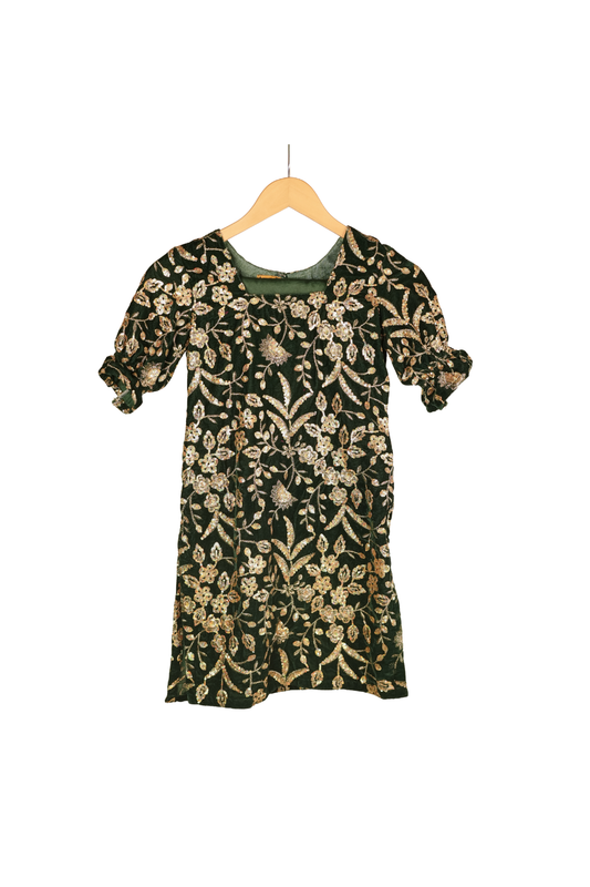 Ameyru Emerald Green Straight Suit