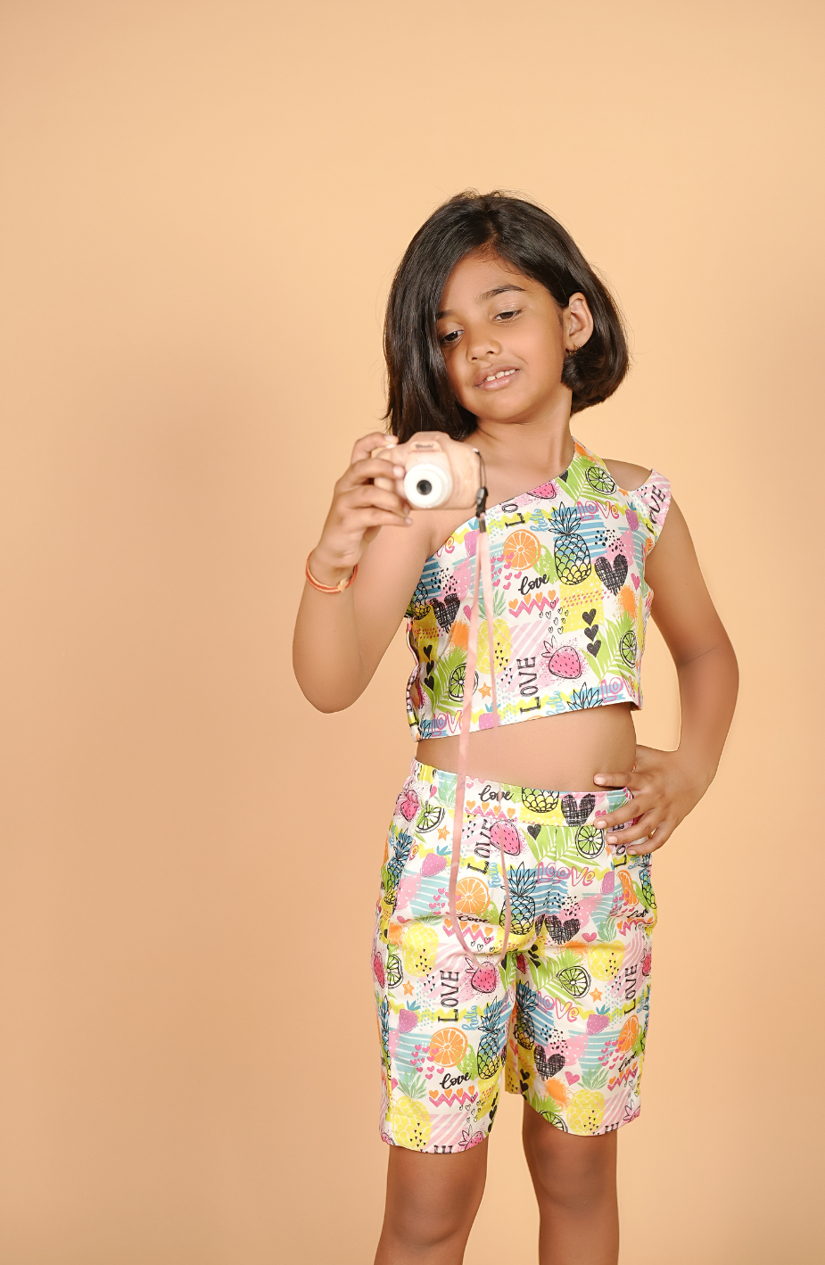 Tropical Print Girls Coord Set