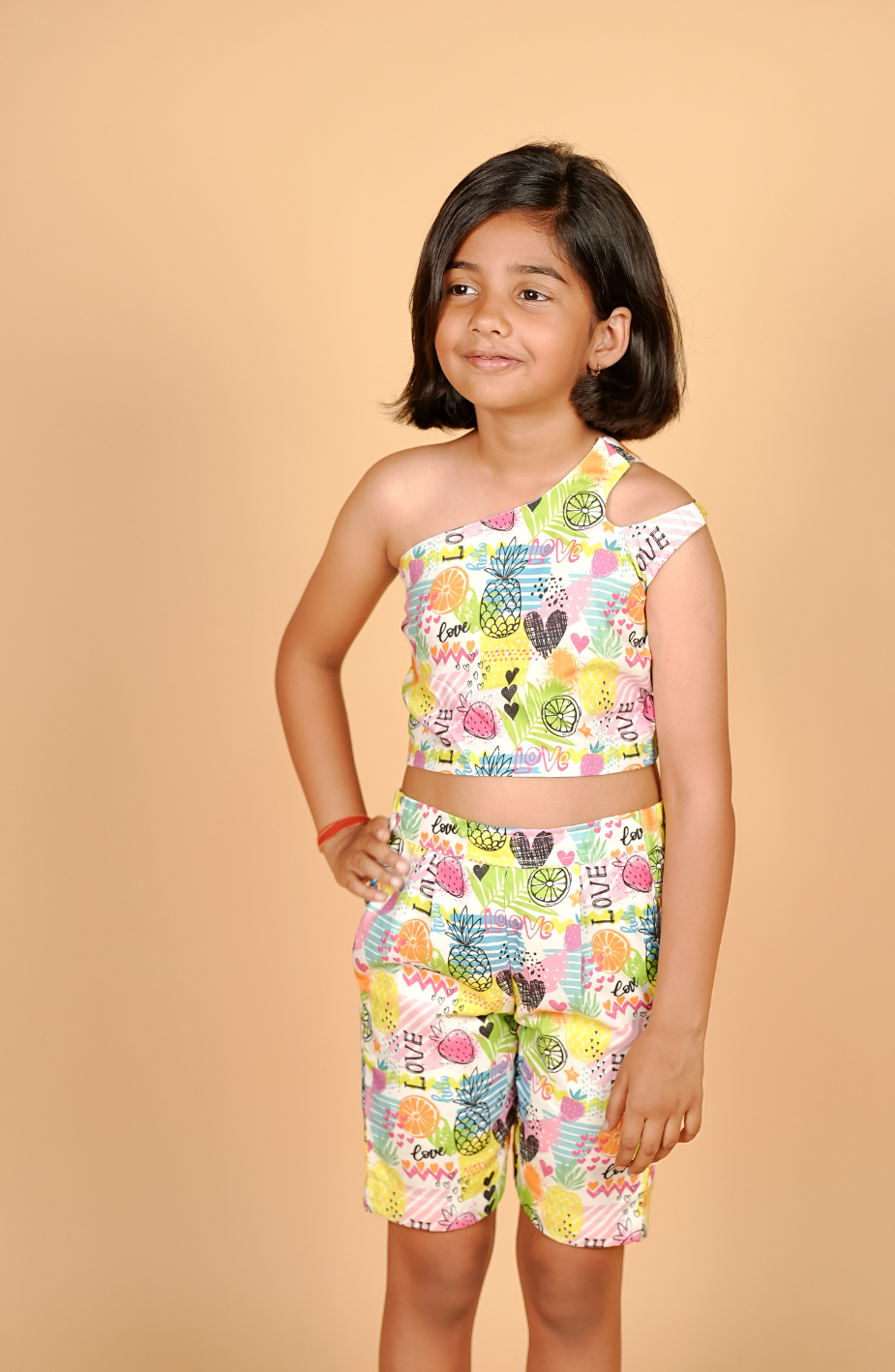 Tropical Print Girls Coord Set