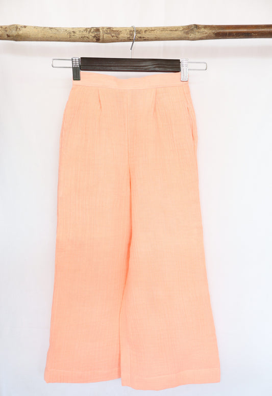 Peach Muslin co-ord set