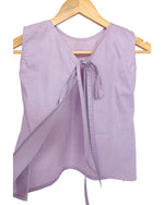 Ameyru Lavender Pure Cotton Backless Co-Ord Set for Kids – Summer Casual Wear