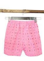 Ameyru Pink Cotton Ruffle-Sleeve Co-Ord Set for Girls